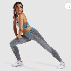 Gymshark grey charcoal marl flex leggings